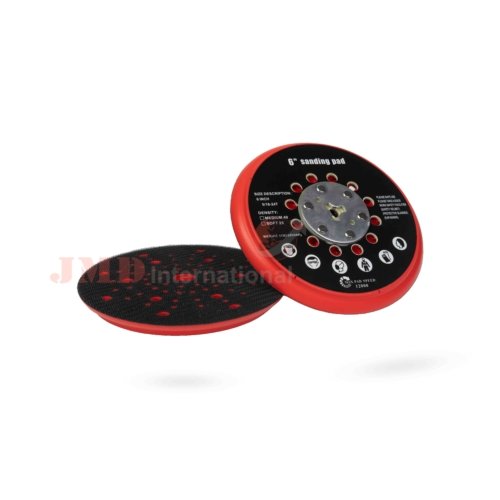 6 INCH 6 HOLES BACKUP PAD NEW RED 1