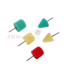 B&G JMD-BG- MPCOMDY Mini Polishing Cone Medium Density Yellow 3mm spindle Pack of 5Pcs