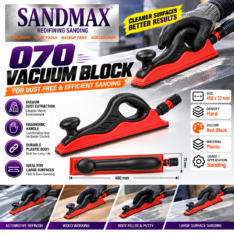 SANDMAX – JMD-SM-40070VLRHB VACUUM READY HAND SANDING