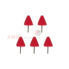 B&G JMD-BG- MPCOSDR Mini Polishing Cone Soft Density Red with 3mm spindle Pack of 5Pc