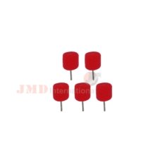 B&G JMD-BG- MPCYSDR Mini Polishing Cylinder Soft Density Red with 3mm spindle Pack of 5Pcs