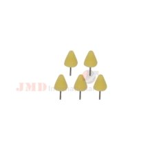 B&G JMD-BG- MPCOMDY Mini Polishing Cone Medium Density Yellow 3mm spindle Pack of 5Pcs