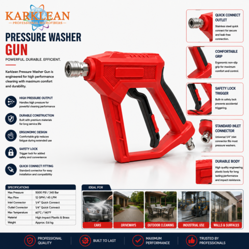 PRESSURE WASHER GUN RED