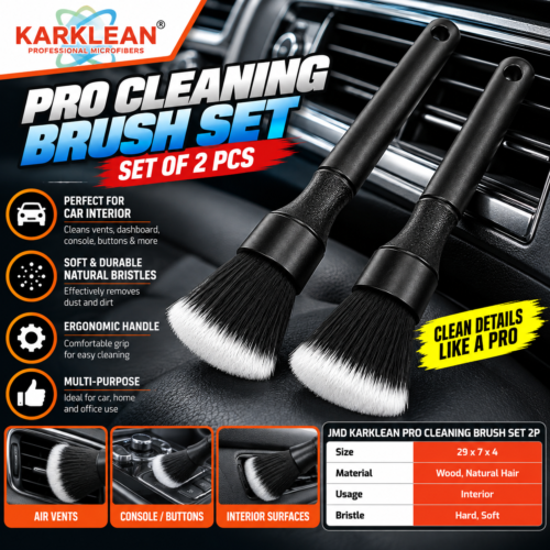Professional Car Interior Brush Set