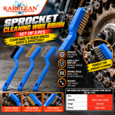 AUTOCRAZE SPROCKET CLEAING BRUSH 3 PC