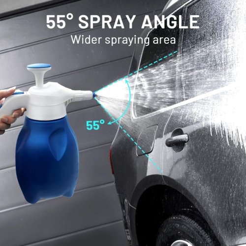 hand foam gun blue white 8